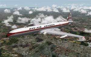 Simulated Comet 4C in Dan-Air colours